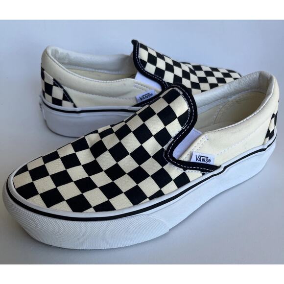 Vans Stacked Slip-On Shoes Womens Size 6 Platform Check Gum Sole Men’s 4.5 - Picture 1 of 16